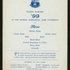 CLASS SUPPER '99 [held by] HOPE HIGH SCHOOL [at] "SCHOOL GYMNASIUM, PROVIDENCE, R.I." (SCHOOL GYM;)