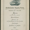 DINNER] [held by] NORDDEUTSCHER REGATTA-VEREIN [at] "EN BOARD ""COBRA""" (SS;)