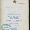 DINNER [held by] R.M.S.MAJESTIC [at]  (SS;)