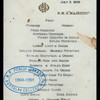 BREAKFAST [held by] R.M.S.MAJESTIC [at]  (SS;)