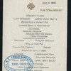 LUNCH [held by] R.M.S.MAJESTIC [at]  (SS;)