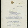 BREAKFAST [held by] R.M.S.MAJESTIC [at]  (SS;)