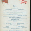 FOURTH OF JULY DINNER [held by] DEER PARK HOTEL [at] "DEER PARK,MD" (HOTEL;)