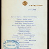 LUNCH [held by] R.M.S.MAJESTIC [at]  (SS;)