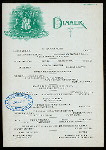 DINNER [held by] HOTEL BALTIMORE [at]  (HOTEL;)