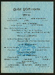 DINNER [held by] HOTEL METROPOLE [at] "FARGO, ND" (HOTEL;)