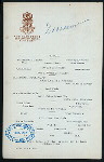 DINNER [held by] NEW GLADSTONE [HOTEL] [at] "NARAGANSETT PIER, RI" (HOTEL;)