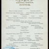 DINNER [held by] GRAND UNION [at] "SARATOGA SPRINGS, [NY]" (HOTEL;)