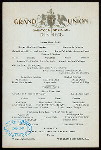 DINNER [held by] GRAND UNION [at] "SARATOGA SPRINGS, [NY]" (HOTEL;)