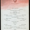 LUNCHEON [held by] ARION SOCIETY [at] PENNSYLVANIA RAILROAD DINING CARS EN ROUTE NEW YORK TO CHICAGO (RR)