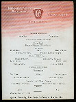 LUNCHEON [held by] ARION SOCIETY [at] PENNSYLVANIA RAILROAD DINING CARS EN ROUTE NEW YORK TO CHICAGO (RR)