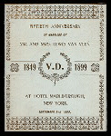 FIFTIETH ANNIVERSARY DINNER [held by] MR.AND MRS.LEWIS VAN VEEN [at] "HOTEL MARLBOROUGH, NY" (HOTEL;)
