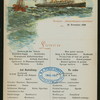 LUNCH [held by] NORDDEUTSCHER LLOYD BREMEN [at] STEAMSHIP KAISER WILHELM DER GROSSE (SS;)
