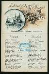 BREAKFAST [held by] NORDDEUTSCHER LLOYD BREMEN [at] STEAMSHIP KAISER WILHELM DER GROSSE (SS;)