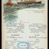 LUNCH [held by] NORDDEUTSCHER LLOYD BREMEN [at] STEAMSHIP KAISER WILHELM DER GROSSE (SS;)