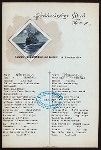 BREAKFAST [held by] NORDDEUTSCHER LLOYD BREMEN [at] STEAMSHIP KAISER WILHELM DER GROSSE (SS;)