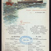 LUNCH [held by] NORDDEUTSCHER LLOYD BREMEN [at] STEAMSHIP KAISER WILHELM DER GROSSER (SS;)