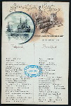 BREAKFAST [held by] NORDDEUTSCHER LLOYD BREMEN [at] STEAMSHIP KAISER WILHELM DER GROSSER (SS;)