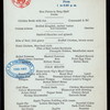 LUNCHEON [held by] BROADWAY CENTRAL HOTEL [at] "NEW YORK, NY" (HOTEL;)