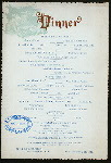 DINNER MENU [held by] CASTLETON HOTEL [at] "NEW BRIGHTON, S.I." (HOTEL;)