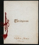 THANKSGIVING DINNER [held by] CLIFTON HOUSE [at] "CHICAGO, IL" (HOTEL;)
