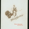 THANKSGIVING DINNER [held by] HOTEL ROANOKE [at] "ROANOKE, VA" (HOTEL;)