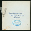DINNER [held by] CHAMBERLIN HOTEL [at] "OLD POINT COMFORT,VIRGINIA" (HOTEL;)