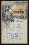 LUNCH [held by] HAMBURG-AMERIKA LINE [at] "ENROUTE STEAMER ""FURST BISMARCK""" (SS;)