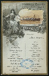 LUNCH [held by] HAMBURG-AMERICA LINIE [at] SS FURST BISMARCK (SS;)