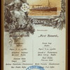 LUNCH [held by] HAMBURG-AMERICA LINIE [at] SS FURST BISMARCK (SS;)