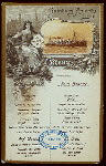 LUNCH [held by] HAMBURG-AMERICA LINIE [at] SS FURST BISMARCK (SS;)