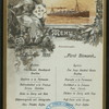 LUNCH [held by] HAMBURG-AMERICA LINIE [at] SS FURST BISMARCK (SS;)