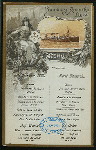 LUNCH [held by] HAMBURG-AMERICA LINIE [at] SS FURST BISMARCK (SS;)
