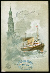 DINNER [held by] HAMBURG-AMERIKA LINIE [at] SS FURST BISMARCK (SS;)