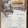 LUNCH [held by] HAMBURG-AMERIKA LINIE [at] SS FURST BISMARCK (SS;)