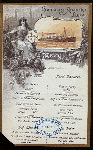 LUNCH [held by] HAMBURG-AMERIKA LINIE [at] SS FURST BISMARCK (SS;)