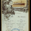 LUNCH [held by] HAMBURG-AMERIKA LINIE [at] SS FURST BISMARCK (SS;)