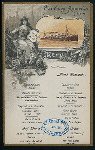 LUNCHEON [held by] HAMBURG-AMERIKA LINIE [at] ENROUTE  ABOARD SCHNELLDAMPFER (EXPRESS-STEAMER) FURST BISMARCK (SS;)