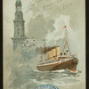 DINNER [held by] HAMBURG-AMERIKA LINIE [at] ENROUTE  ABOARD SCHNELLDAMPFER (EXPRESS-STEAMER) FURST BISMARCK (SS;)