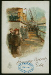 DINNER [held by] HAMBURG-AMERIKA LINIE [at] ENROUTE  ABOARD SCHNELLDAMPFER (EXPRESS-STEAMER) FURST BISMARCK (SS;)