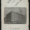 DINNER [held by] ASTOR HOUSE [at] NY (HOTEL;)