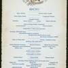 CHRISTMAS DINNER [held by] WESTMINSTER HOTEL [at]  (HOTEL)