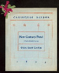 CHRISTMAS DINNER [held by] NEW CENTURY HOTEL [at] "UNION, S.C." (HOTEL;)