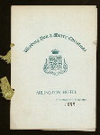 CHRISTMAS DINNER [held by] ARLINGTON HOTEL [at] "TORONTO,CANADA" (HOTEL;)