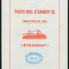 DINNER [held by] PACIFIC MAIL STEAMSHIP CO. [at] SS CITY OF RIO DE JANEIRO (SS;)