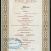 DINNER [held by] YORK HOTEL [at] "[ADELAIDE,AUSTRALIA]" (FOREIGN;)