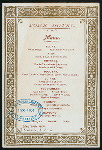 DINNER [held by] YORK HOTEL [at] "[ADELAIDE,AUSTRALIA]" (FOREIGN;)