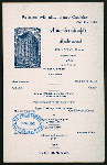 DINNER [held by] MASONIC TEMPLE RESTAURANT [at]  (REST;)
