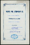 DINNER [held by] PACIFIC MAIL STEAMSHIP COMPANY [at] SS CITY OF PARA (SS)