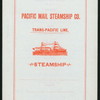 DINNER [held by] PACIFIC MAIL STEAMSHIP COMPANY [at] SS CITY OF RIO DE JANERIO (SS;)